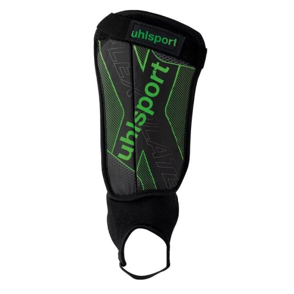 uhlsport Flex Plate Schienbeinschoner - schwarz/grün-M