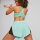 Puma Fit Fashion Woven Flow Shorts Damen - türkis/schwarz-XS
