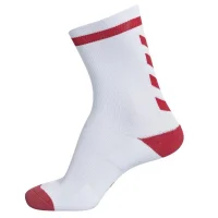hummel Elite Indoor Sportsocken Low - weiß/rot