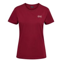 hummel hmlCOURT Cotton T-Shirt Damen - rhubarb