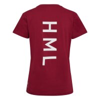 hummel hmlCOURT Cotton T-Shirt Damen - rhubarb