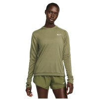 Nike Running Shirt Langarm Damen - khaki M