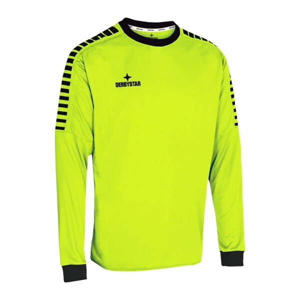 Derbystar Hyper Torwarttrikot Kinder - neongelb/schwarz 140