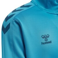 hummel Core XK Half Zip Poly Sweatshirt Unisex - blue danube