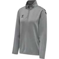 hummel Hmlcore Xk Half Zip Sweat Damen - grey melange