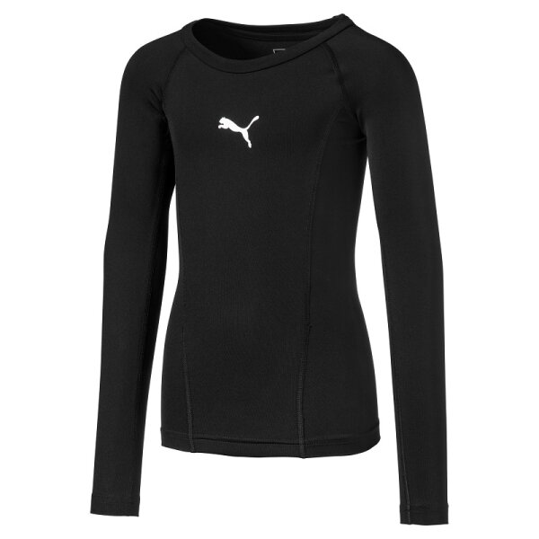 Puma Liga Baselayer Langarm Shirt Kinder - schwarz -116
