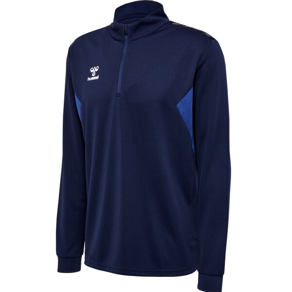 hummel Hmlauthentic Half Zip Sweat Herren - marine - XS