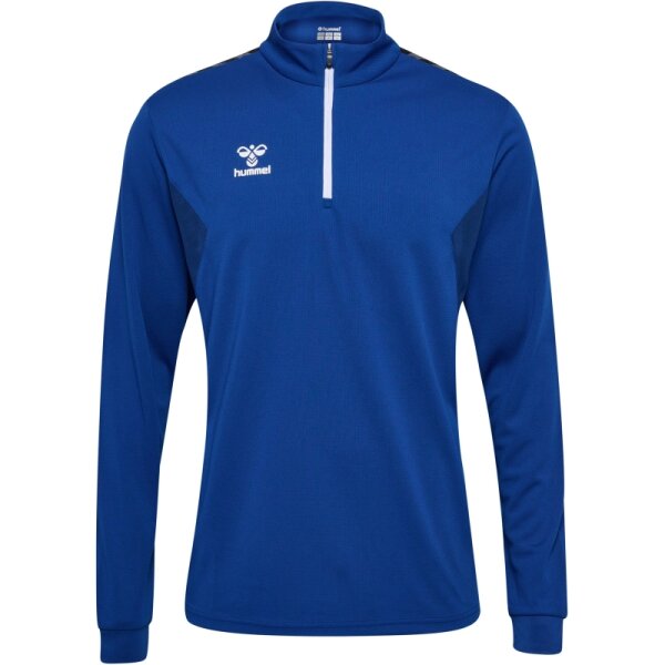 hummel Hmlauthentic Half Zip Sweat Herren - true blue - XS