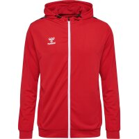 hummel Hmlauthentic Pl Zip Hoodie Herren - true red - S
