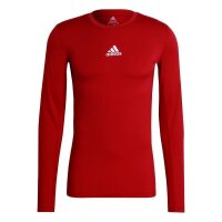adidas Techfit Compression Langarm Shirt Herren - rot L