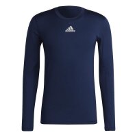 adidas Techfit Warm Langarm Shirt Herren - navy 3XL
