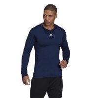 adidas Techfit Warm Langarm Shirt Herren - navy 3XL