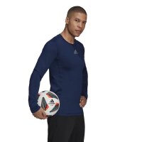 adidas Techfit Warm Langarm Shirt Herren - navy 3XL