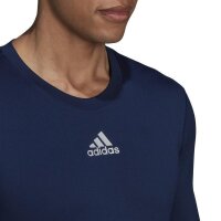 adidas Techfit Warm Langarm Shirt Herren - navy 3XL
