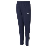 Puma teamGOAL Trainingshose Kinder - navy/weiß