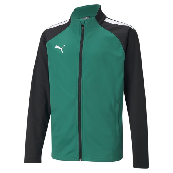 Puma teamLIGA Trainingsjacke Kinder - grün/schwarz/weiß-176