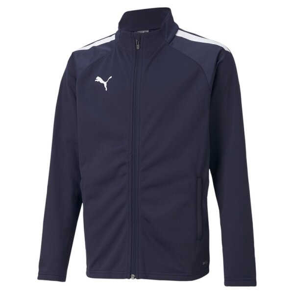 Puma teamLIGA Trainingsjacke Kinder - navy/weiß-128