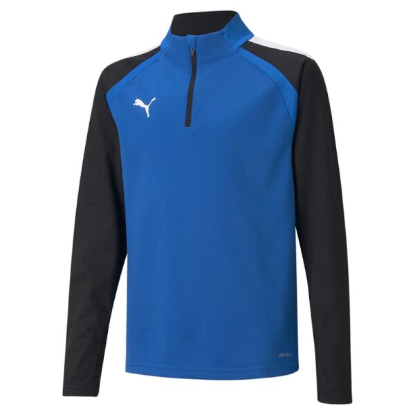 Puma teamLIGA Trainingstop Kinder - blau/schwarz/weiß-140