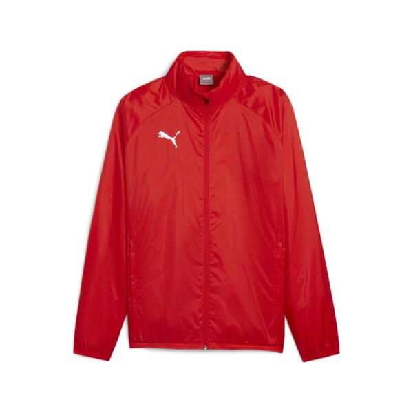 Puma teamGOAL Allwetterjacke Herren - rot/weiß-3XL