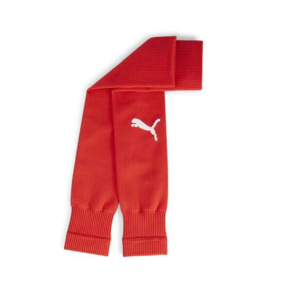 Puma teamGOAL Sleeve Stutzen - rot/weiß-47-49
