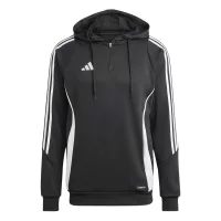 adidas Tiro 24 Half-Zip Hoodie Herren - schwarz/weiß