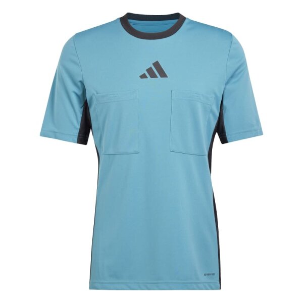 adidas Referee 24 Schiedsrichter Trikot Herren - hellblau/schwarz - XL