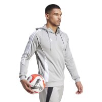 adidas Tiro 24 Half-Zip Hoodie Herren - grau/weiß
