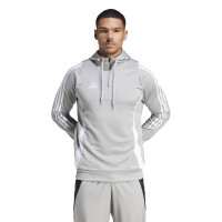 adidas Tiro 24 Half-Zip Hoodie Herren - grau/weiß - M