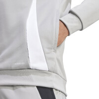 adidas Tiro 24 Half-Zip Hoodie Herren - grau/weiß - M