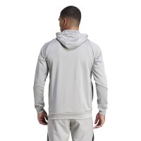adidas Tiro 24 Half-Zip Hoodie Herren - grau/weiß - 2XL