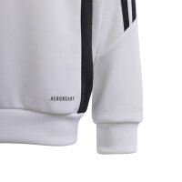 adidas Tiro 24 Half-Zip Hoodie Kinder - weiß/schwarz