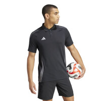 adidas Tiro 24 Competition Poloshirt Herren - schwarz/grau-L