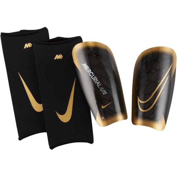 Nike Mercurial Lite Schienbeinschoner - schwarz/gold-L