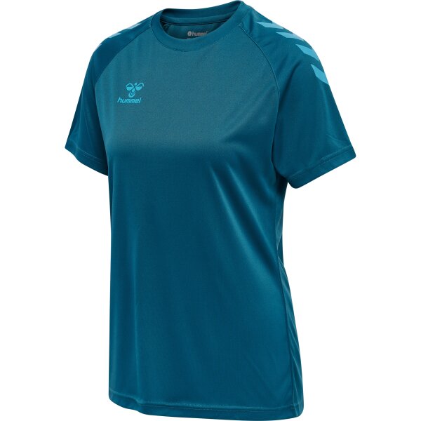 hummel Hmlcore Xk Core Poly Tee S/S Damen - blue coral - M
