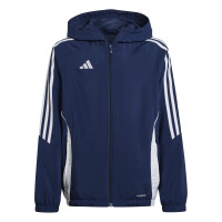 adidas Tiro 24 Windbreaker Jacke Kinder - navy/wei&szlig;-152