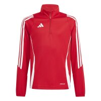 adidas Tiro 24 Langarm Trainingstop Kinder - rot/weiß