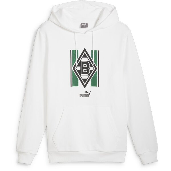 Puma Borussia Mönchengladbach ftblCulture Hoodie Herren - weiß/schwarz/grün