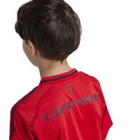 adidas FC Bayern München Trikot Home 24/25 Kinder - rot/schwarz - 128
