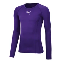 Puma teamLIGA Baselayer Langarm Shirt Herren - lila