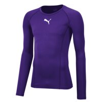 Puma teamLIGA Baselayer Langarm Shirt Herren - lila