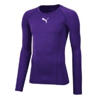 Puma teamLIGA Baselayer Langarm Shirt Herren - lila