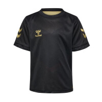 hummel Trainingstrikot EM24 Collection Kinder - schwarz/gold/rot-152