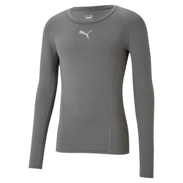 Puma teamLIGA Baselayer Langarm Shirt Herren - grau
