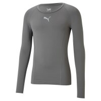 Puma teamLIGA Baselayer Langarm Shirt Herren - grau