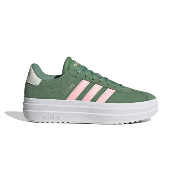 adidas VL Court Sneaker Damen - grün/pink/weiß-40 2/3