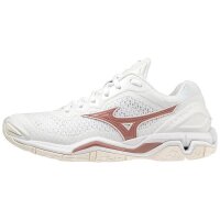 Mizuno Wave Stealth V Handballschuhe Damen - weiß/rot