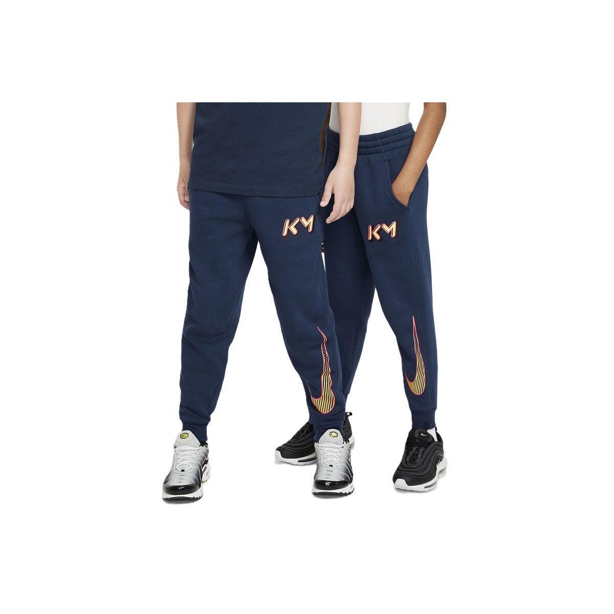 Nike Kylian Mbappé Club Fleece Jogginghose KInder navy/gelb