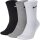 Nike Everyday Cushion Crew Trainingssocken 3er Pack - schwarz/grau/weiß 34-38