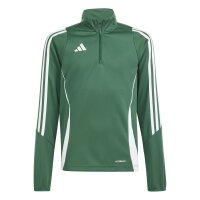 adidas Tiro 24 Trainingstop Kinder - dunkelgrün/weiß