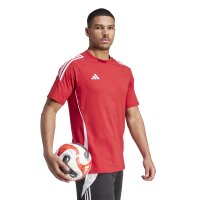 adidas Tiro 24 T-Shirt Herren - rot/weiß